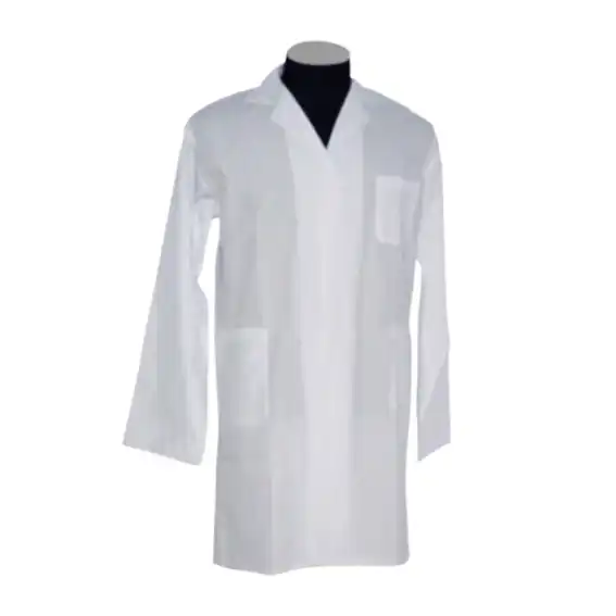 Livingstone Laboratory Coat with Press Stud Fastenings Extra Small (Male 82, Female 10) White
