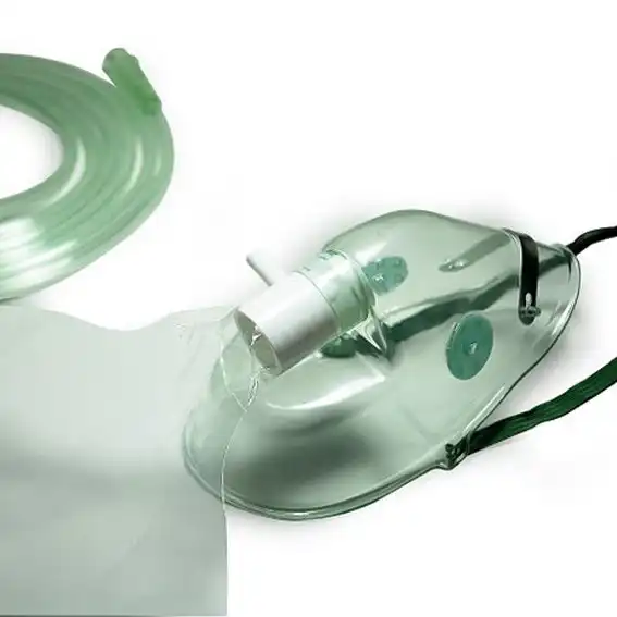 Livingstone Adult Oxygen Mask Non-Rebreathing with 2.1m Oxygen Tube 1500ml Reservoir Bag