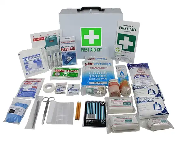 Livingstone Hospitality First Aid Kit Complete Set In Wall Mountable Metal Case