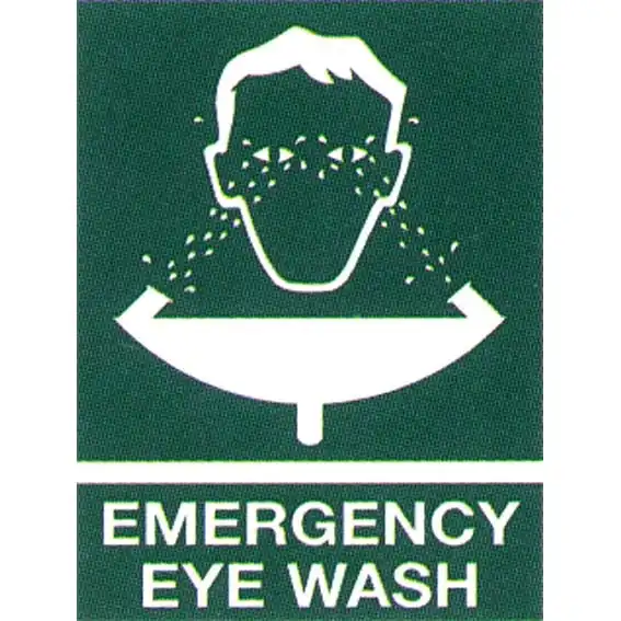 Livingstone Metal Printed Sign 'Emergency Eyewash' 225 x 300mm