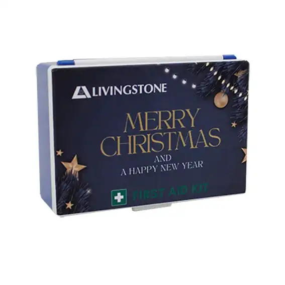 Livingstone Christmas First Aid Kit, Complete Set In Recyclable Plastic Case x5