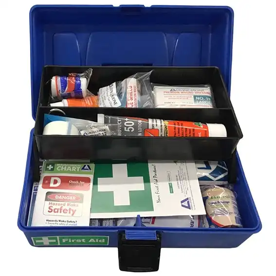 Livingstone Large Work Vehicle First Aid Kit Complete Set In Recyclable Plastic Case