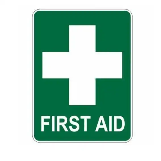 Livingstone Metal Printed Sign 'First Aid', 300 x 450mm
