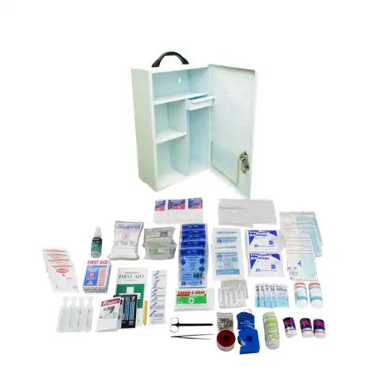 Livingstone Standard Workplace First Aid Kit Medium Complete Set In 1-Way Metal Case for 1-25 people
