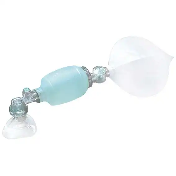 Livingstone Reusable Manual Resuscitator, Child, with Pop-off Mask and Reservoir Bag, Each x3