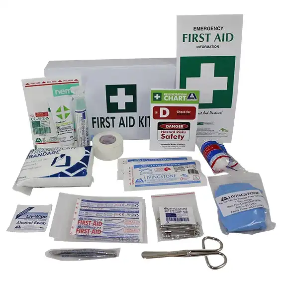 Livingstone Travel First Aid Kit, Complete Set In PVC Case x6