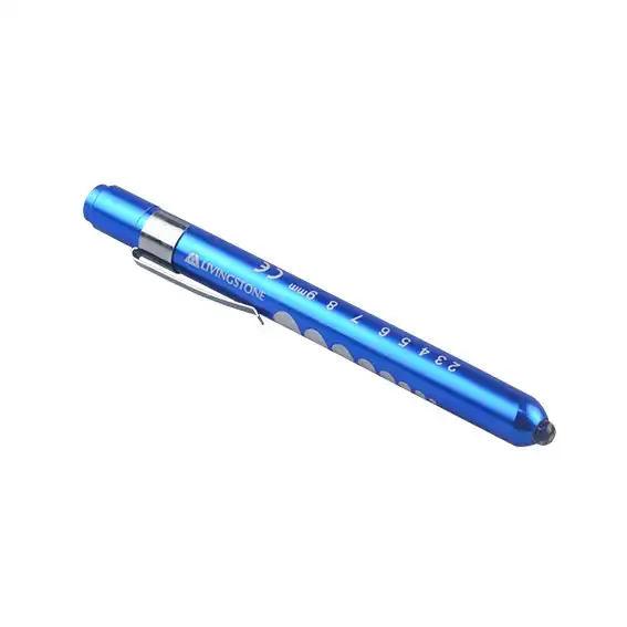 Livingstone Diagnostic Exam Pen Torch LED White Light Bulb 2 AAA Batteries Sold Separately