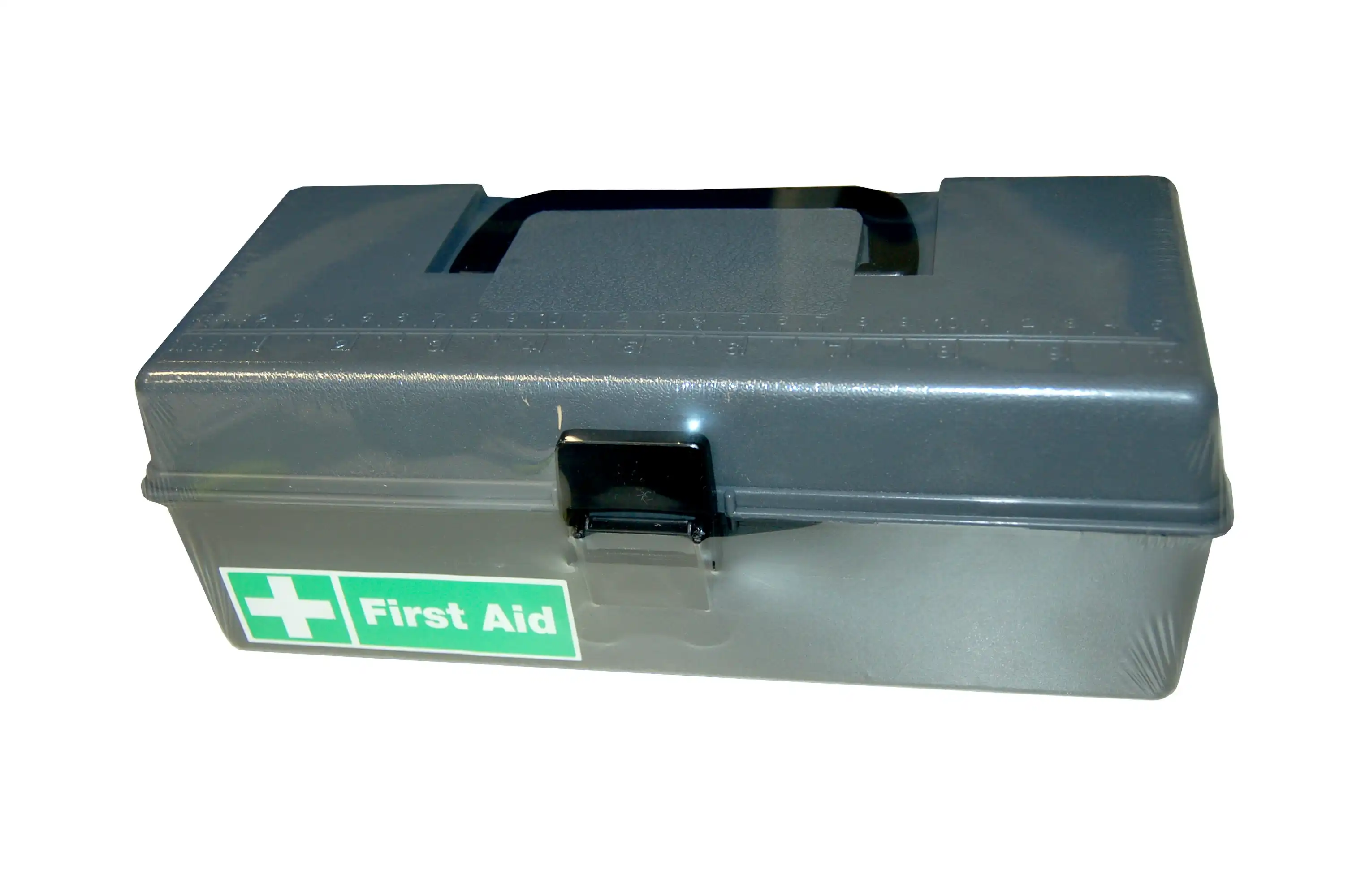 Livingstone First Aid Empty Polypropylene Case 28 x 13 x 10 cm Grey Lid and Black Base with Compartments
