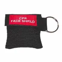 Livingstone Resus-o-mask Resuscitation CPR Face Shield, with CPR Guide and Key Ring, in Black Nylon Bag, Latex Free, Each x10