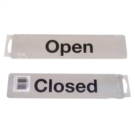 Styrox Open Closed Sign, SSME, Each, 256022
