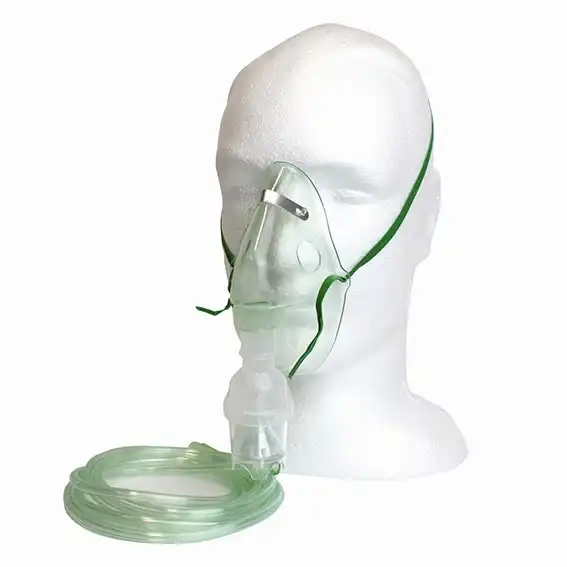Livingstone AM-1 Softec Aerosol Mask, with Oxygen Tube or Tubing, Adult, Each
