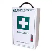 Livingstone First Aid Empty Metal Case, 2-Way, 44 x 28 x 14 cm