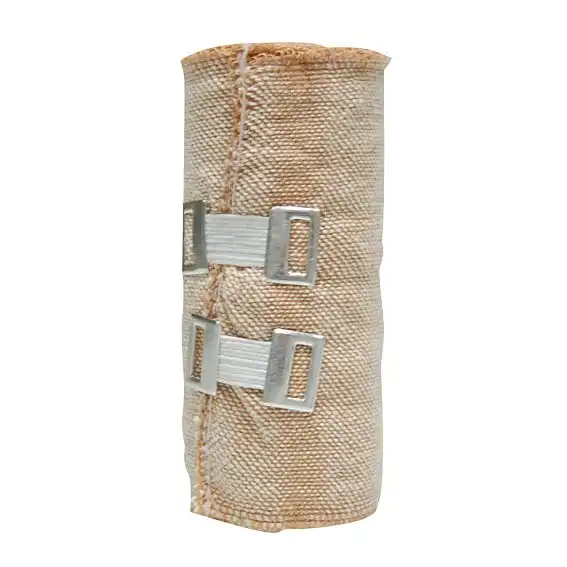 Universal Crepe Bandage 10cm x 2.3m Unstretched 4.5m Stretched Brown 12 Pack
