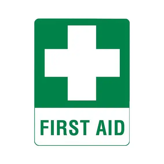 Livingstone Polypropylene Printed Sign 'First Aid', 450 x 600mm