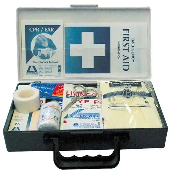 Livingstone Kitchen First Aid Kit Complete Set In Recyclable Plastic Case