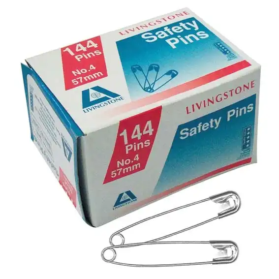 Livingstone Safety Pins No. 4 59mm 144 Box