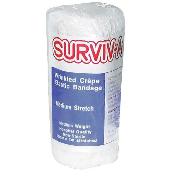 Surviv-A-Wrap Crepe Bandage Medium Weight 7.5cm x 4m Wrinkled
