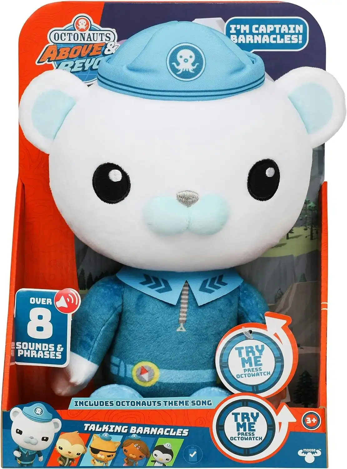 Octonauts Above & Beyond | Talking Plush Captain Barnacles Toy