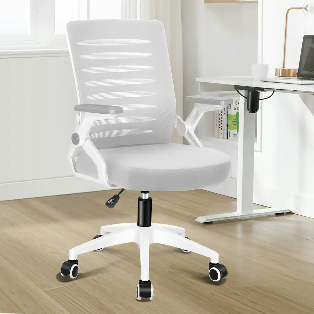 Alfordson Mid Back Executive Mesh Office Chair Grey White