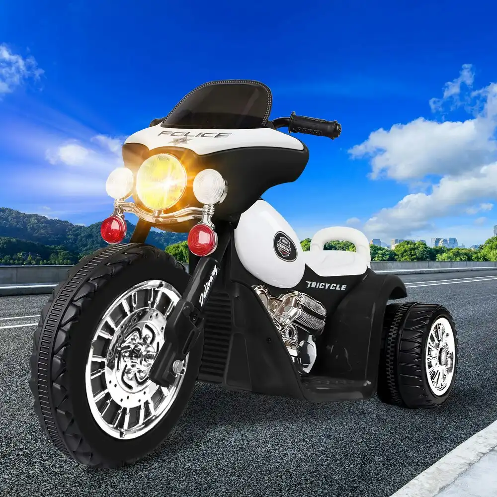 Alfordson Ride On Car Kids Electric Motorcycle 25W Motor Harley-Inspired Black