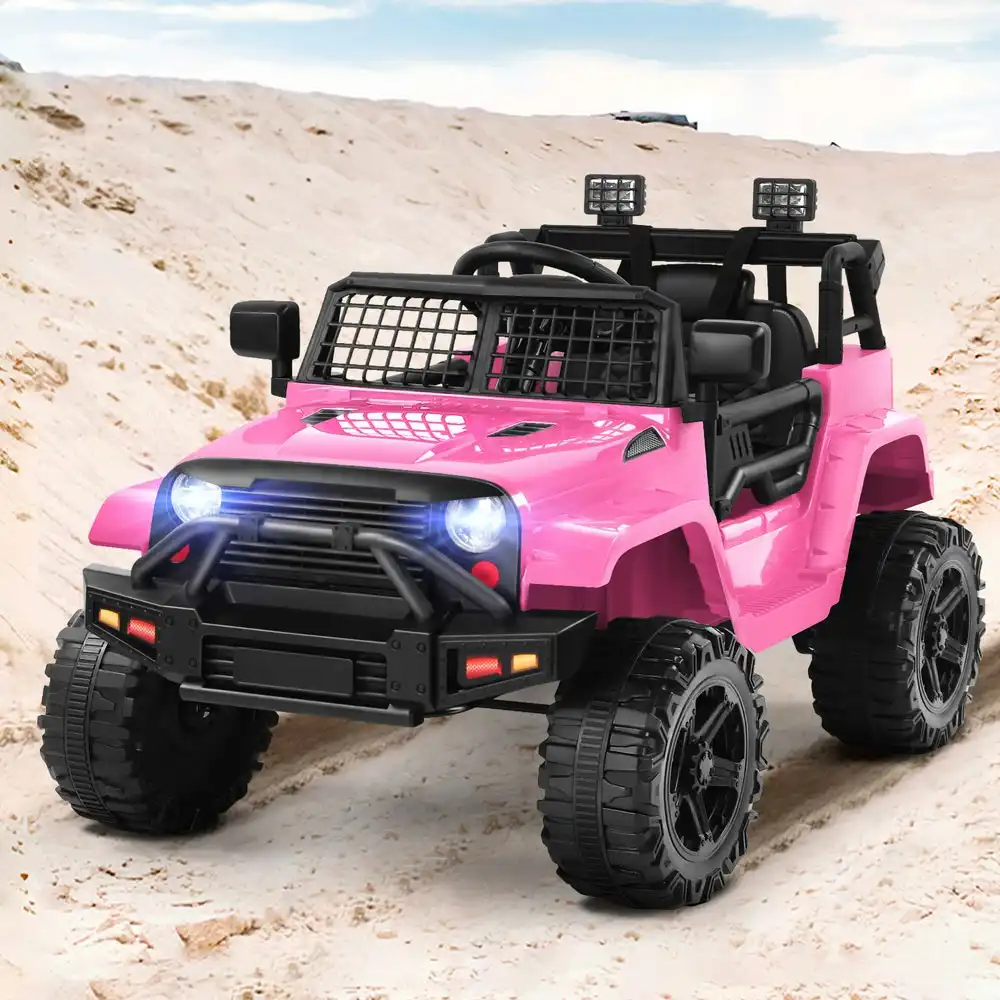 Alfordson Ride On Car Kids Toy Jeep Electric 12V 60W Motors R/C LED Lights Pink