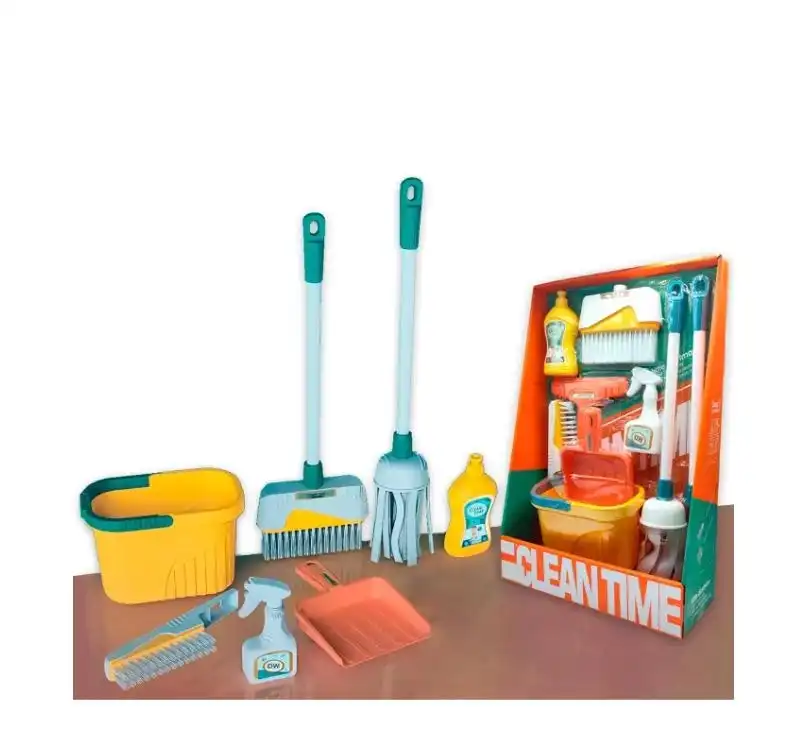 Cleaning Playset Yellow, Green & Red
