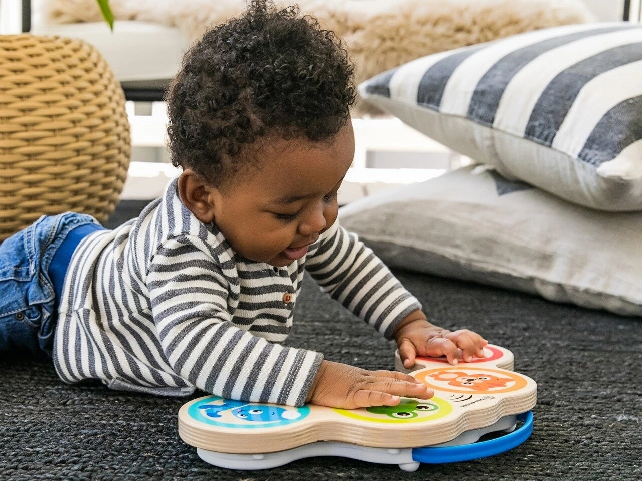 Baby Einstein Hape Magic Touch Drums Wooden Musical Toy