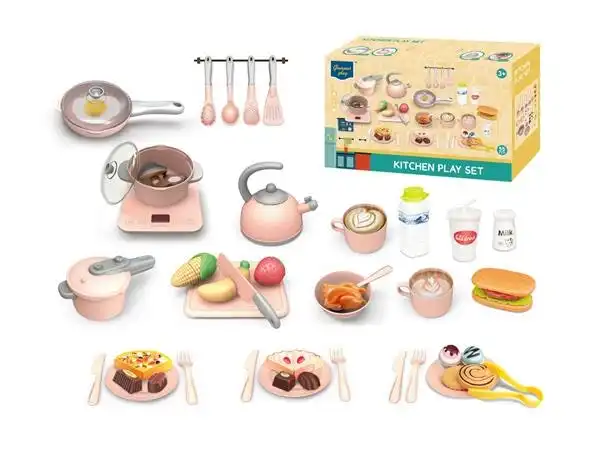 Gourmet Play Kitchen Set 55pcs