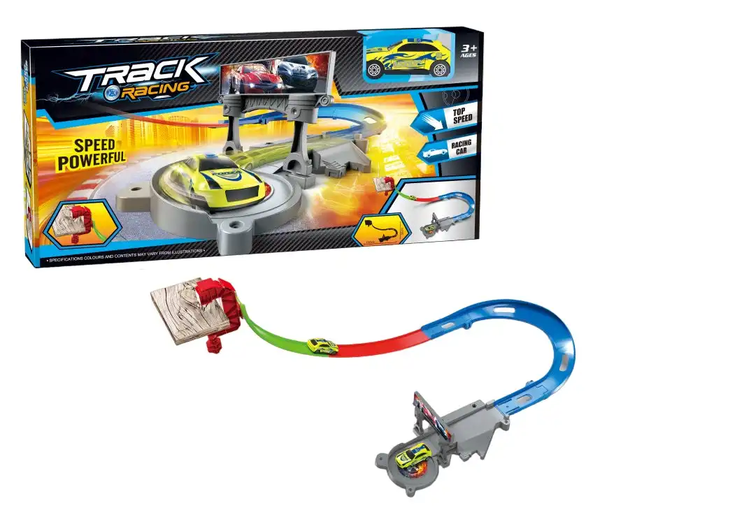 Launch Car Set with U Shape Race Track