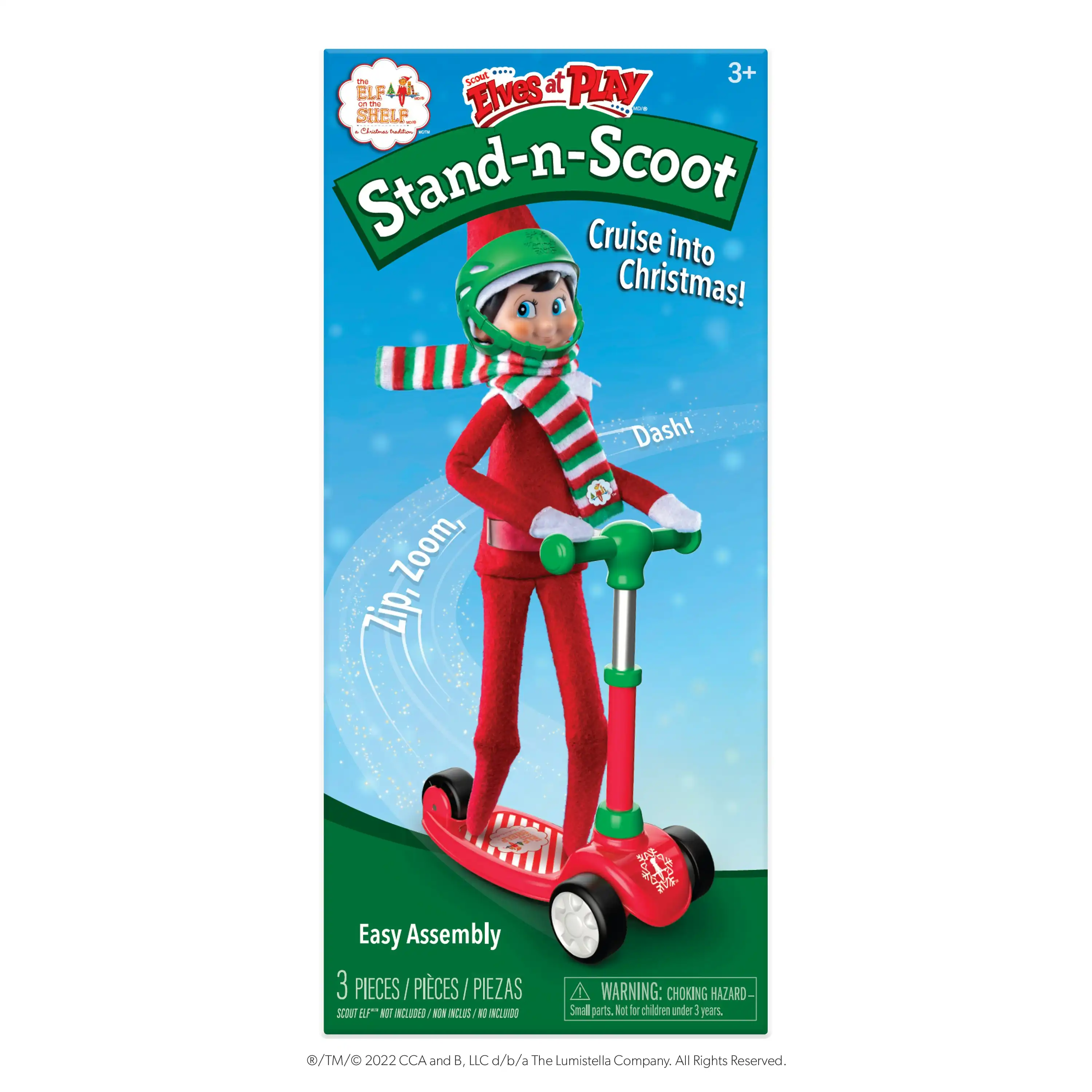 Scout Elves at Play Stand and Scoot