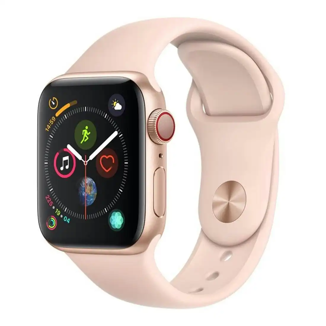 Apple Watch 44mm S4 (Cellular) - Gold Al Case w/ Pink Sand Sport Band [Refur] -Excellent