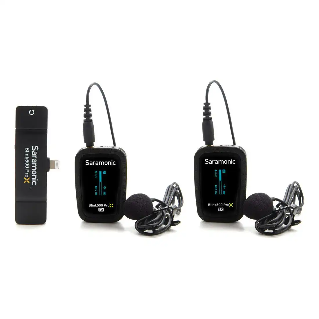 Saramonic Blink500 ProX B4 Dual-channel Wireless Microphone System w/ Lightning Connector (TX+TX+RXDi)