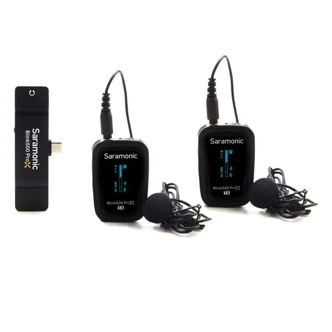 Saramonic Blink500 ProX B6 Dual-channel Wireless Microphone System w/ USB-C Connector (TX+TX+RXUC)