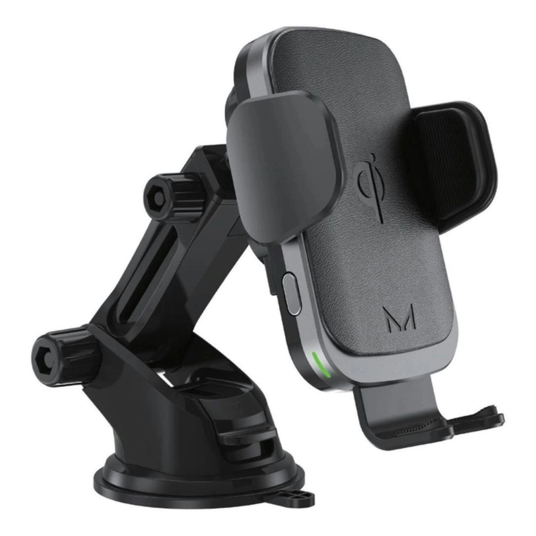 Moyork Watt 15W Mechanical Wireless Qi Car Charger + Suction & Vent Mount - Black