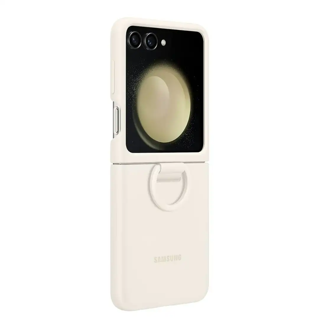 Samsung Galaxy Z Flip5 Silicone Case with Ring EF-PF731TUEGWW - Cream