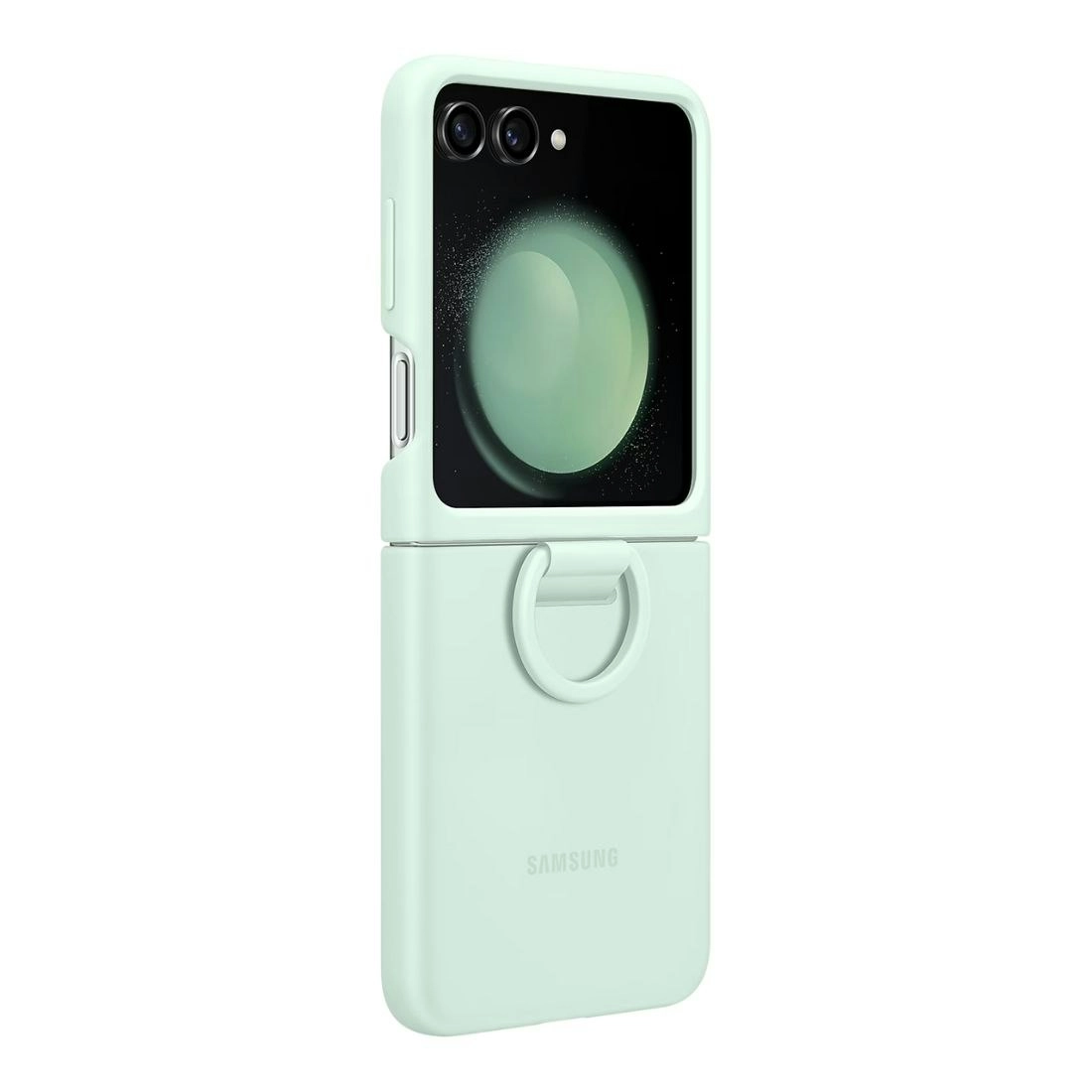 Samsung Galaxy Z Flip5 Silicone Case with Ring EF-PF731TMEGWW - Ocean Green