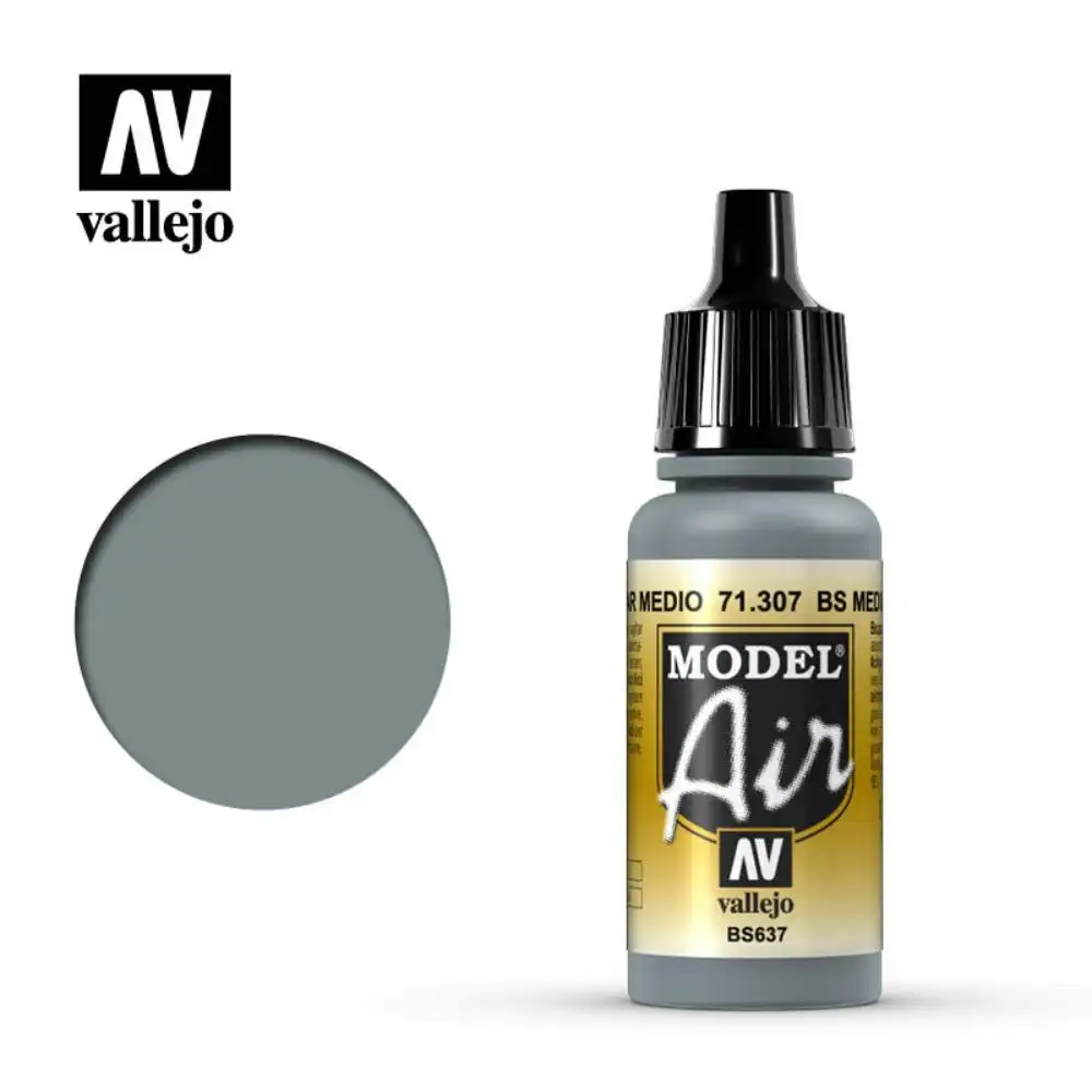Vallejo Model Air - Medium Sea Gray 17 ml