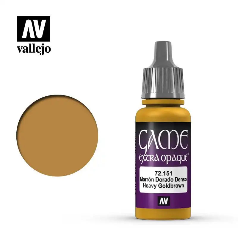 Vallejo Game Colour - Extra Opaque Heavy Gold Brown 17 ml