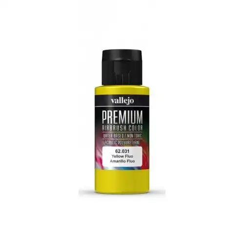 Vallejo Premium Colour - Fluorescent Yellow 60 ml