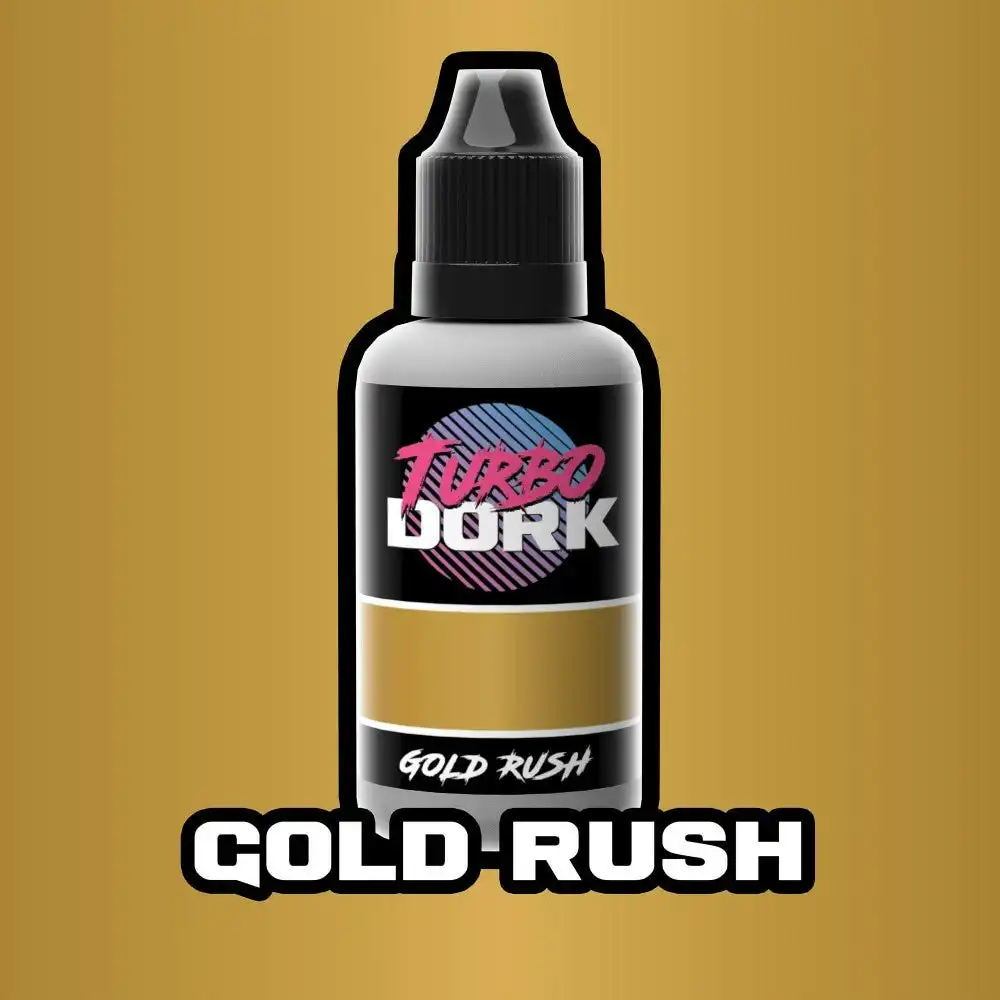 Turbo Dork Gold Rush Metallic Acrylic Paint 20ml Bottle