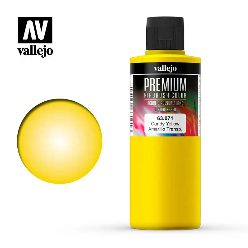 Vallejo Premium Colour - Candy Yellow 200ml