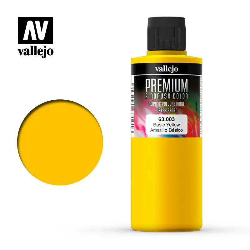 Vallejo Premium Colour - Basic Yellow 200ml