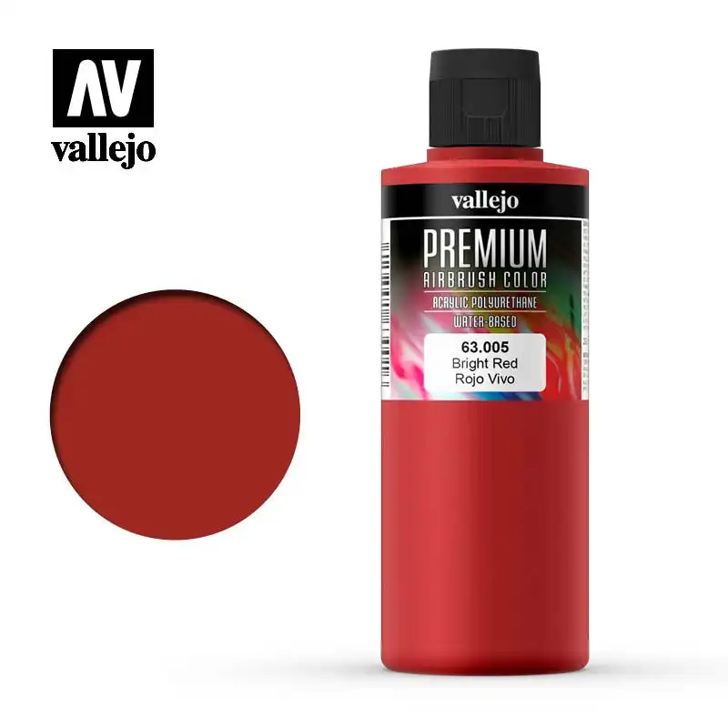 Vallejo Premium Colour - Bright Red 200ml