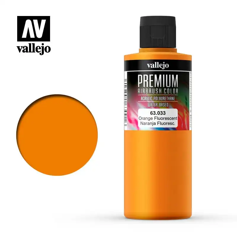 Vallejo Premium Colour - Fluorescent Orange 200ml