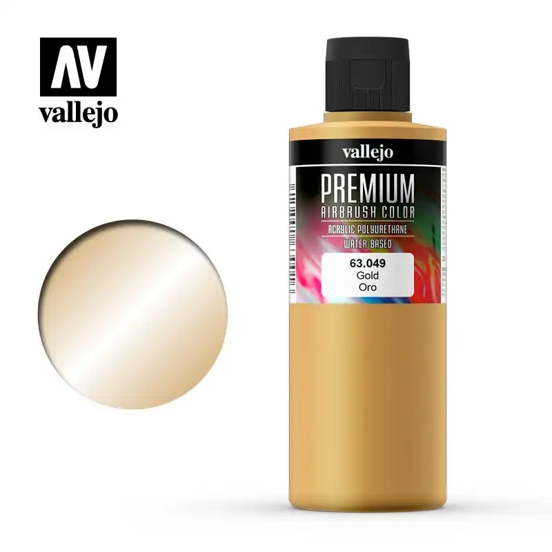 Vallejo Premium Colour - Pearl & Metallics Gold 200ml