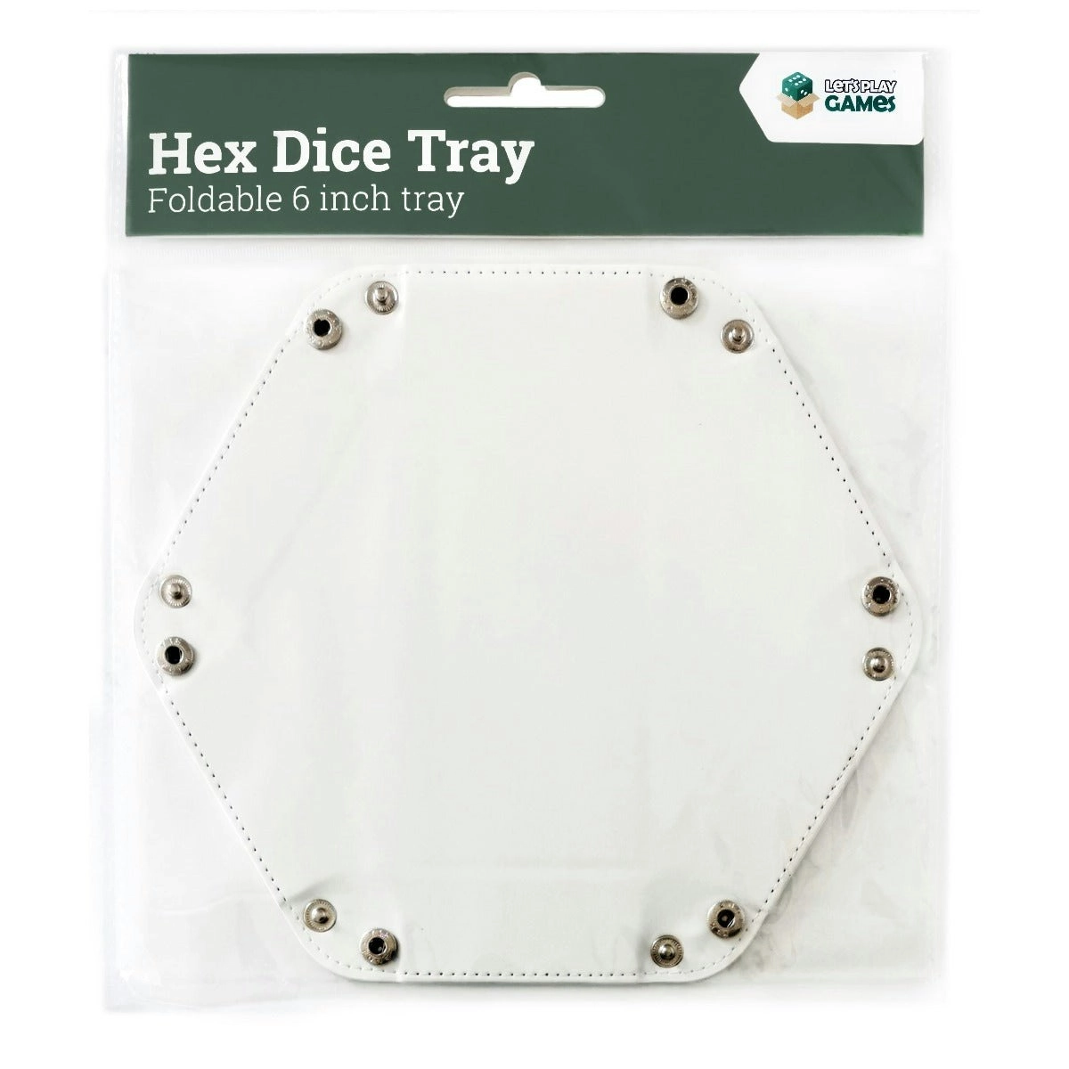 LPG Hex Dice Tray 6" White