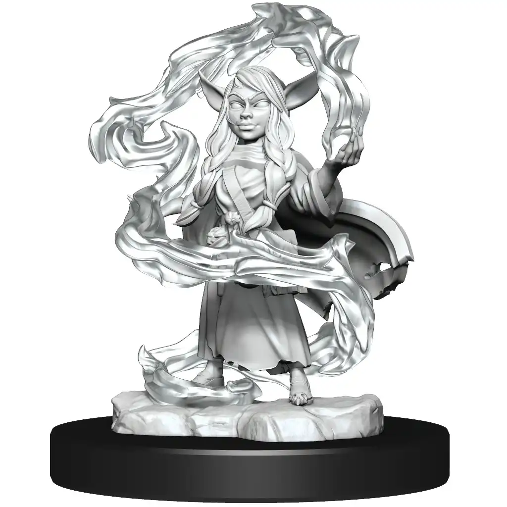 Critical Role Unpainted Miniatures Goblin Sorceror and Rogue Female