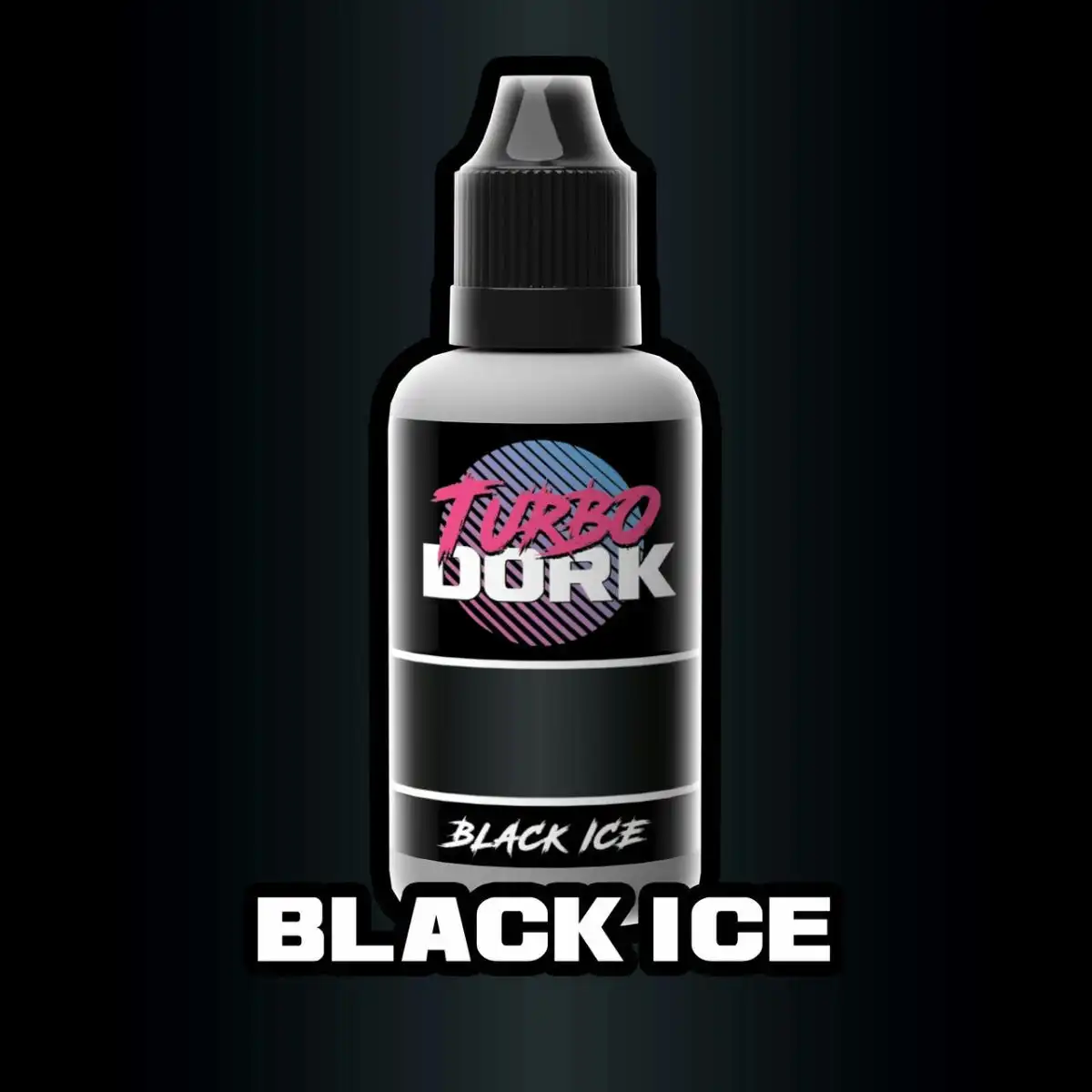 Turbo Dork - Black Ice Metallic Acrylic Paint 20ml Bottle