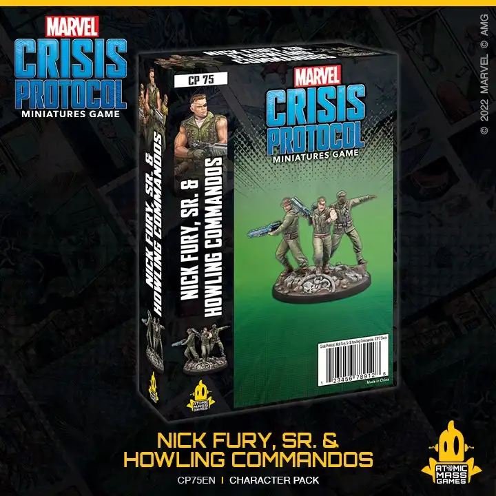 Marvel Crisis Protocol Miniatures Game Nick Fury, SR. & Howling Commandos