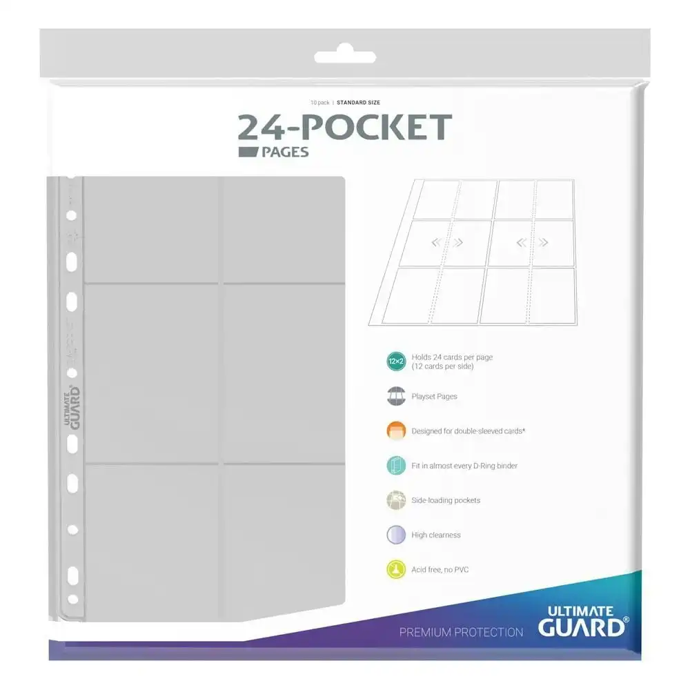 Ultimate Guard 24 Pocket QuadRow Side-Loading Pages (10) Folder